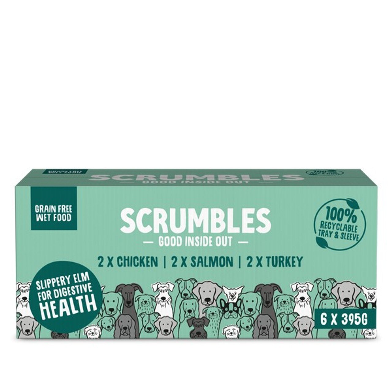 Scrumbles Scrumbles Variety Turkey Adult Wet Dog Food pet food packaging